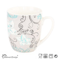 Caneca de café cerâmica da porcelana 12oz de alta qualidade